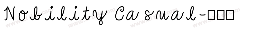 Nobility Casual字体转换